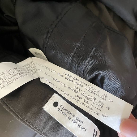 Zara ZW COLLECTION WOOL BLEND MINIMALIST PLEATED PANTS - Picture 4 of 4